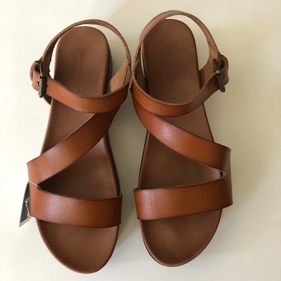 🆕 Rock & Candy by Zigi | Brown Stack Sandals - Picture 3 of 8